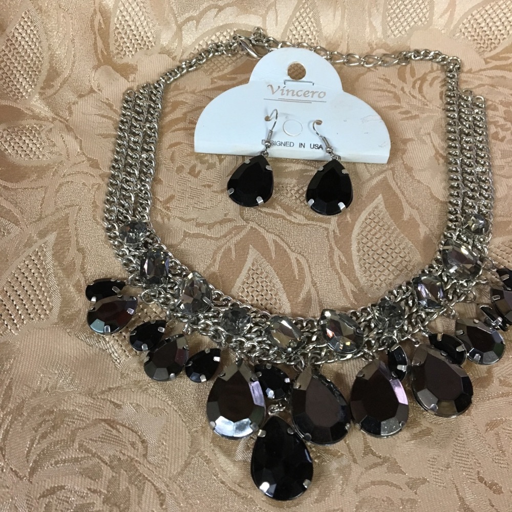 Vincero Necklace and Earrings set Made in USA